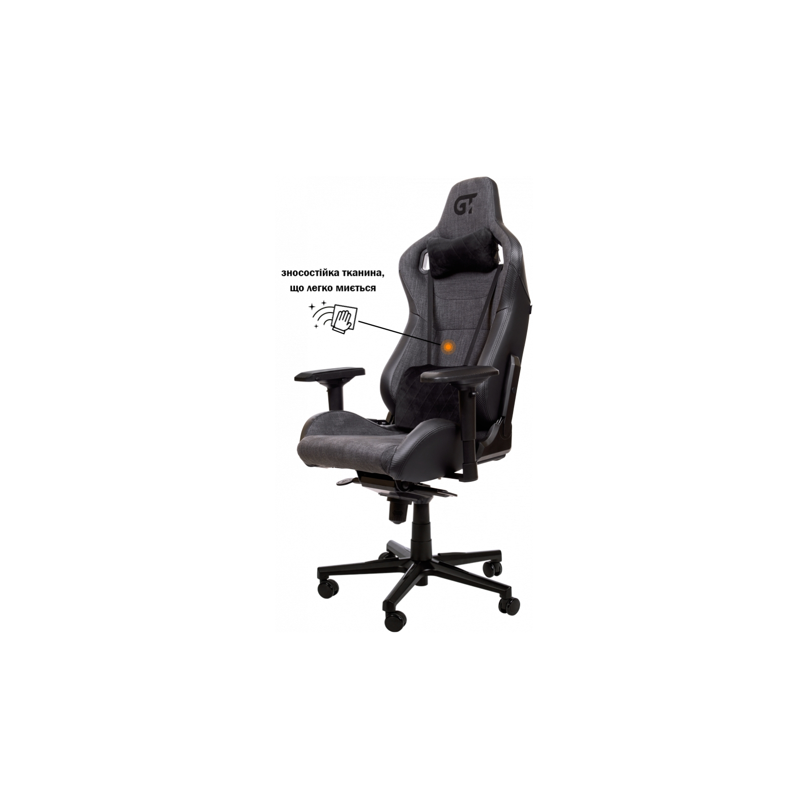 Крісло ігрове GT Racer X-8005 Black зображення 5