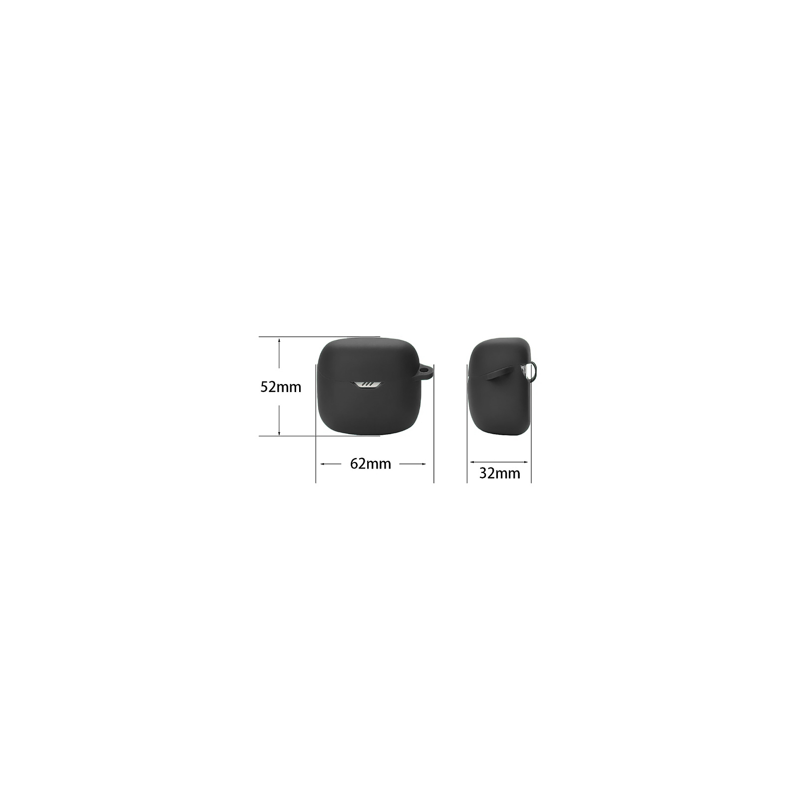 Чохол для навушників BeCover Silicon для JBL Tune Flex TWS Black (709585) зображення 3