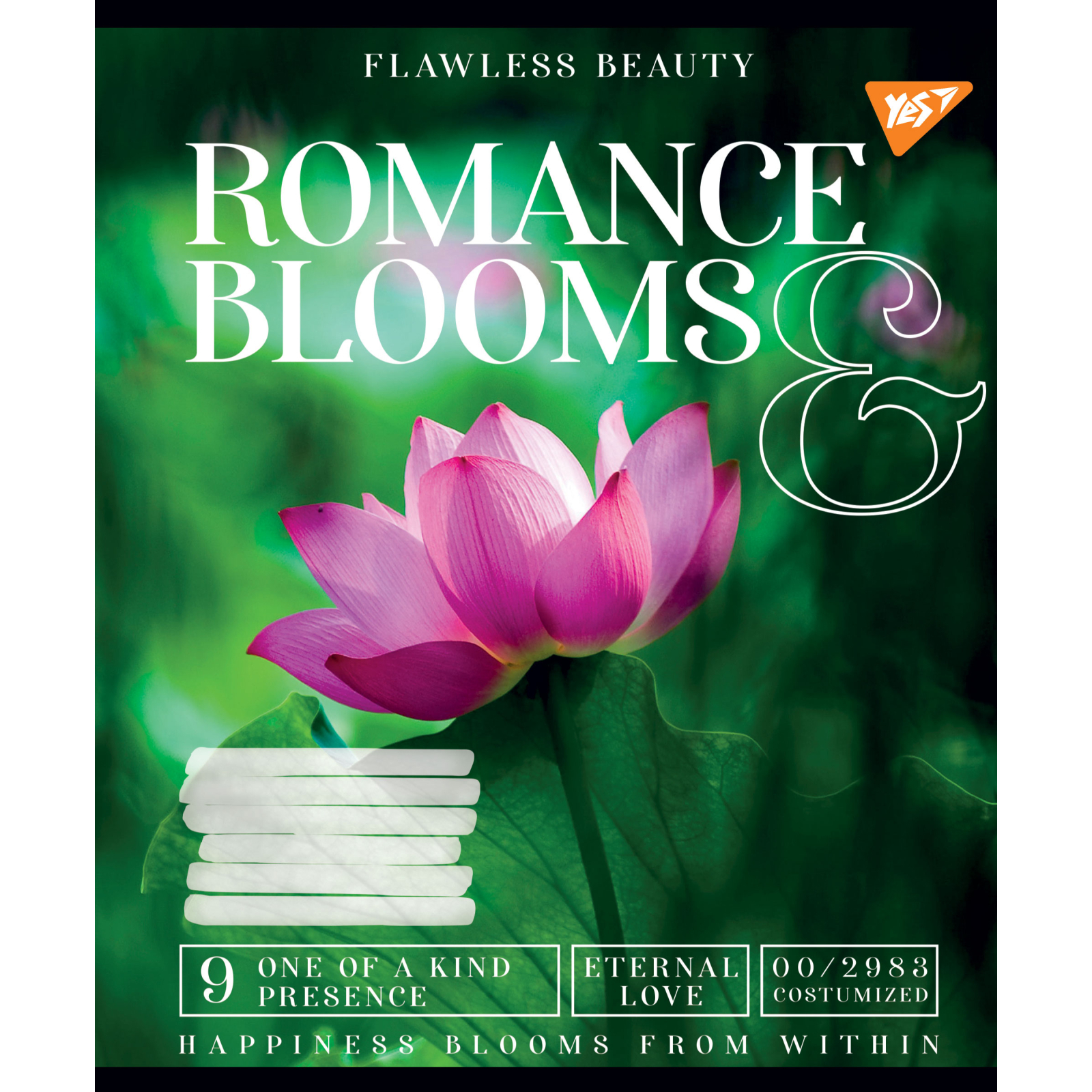Зошит Yes А5 Romance blooms 48 аркушів, лінія (766460) зображення 3