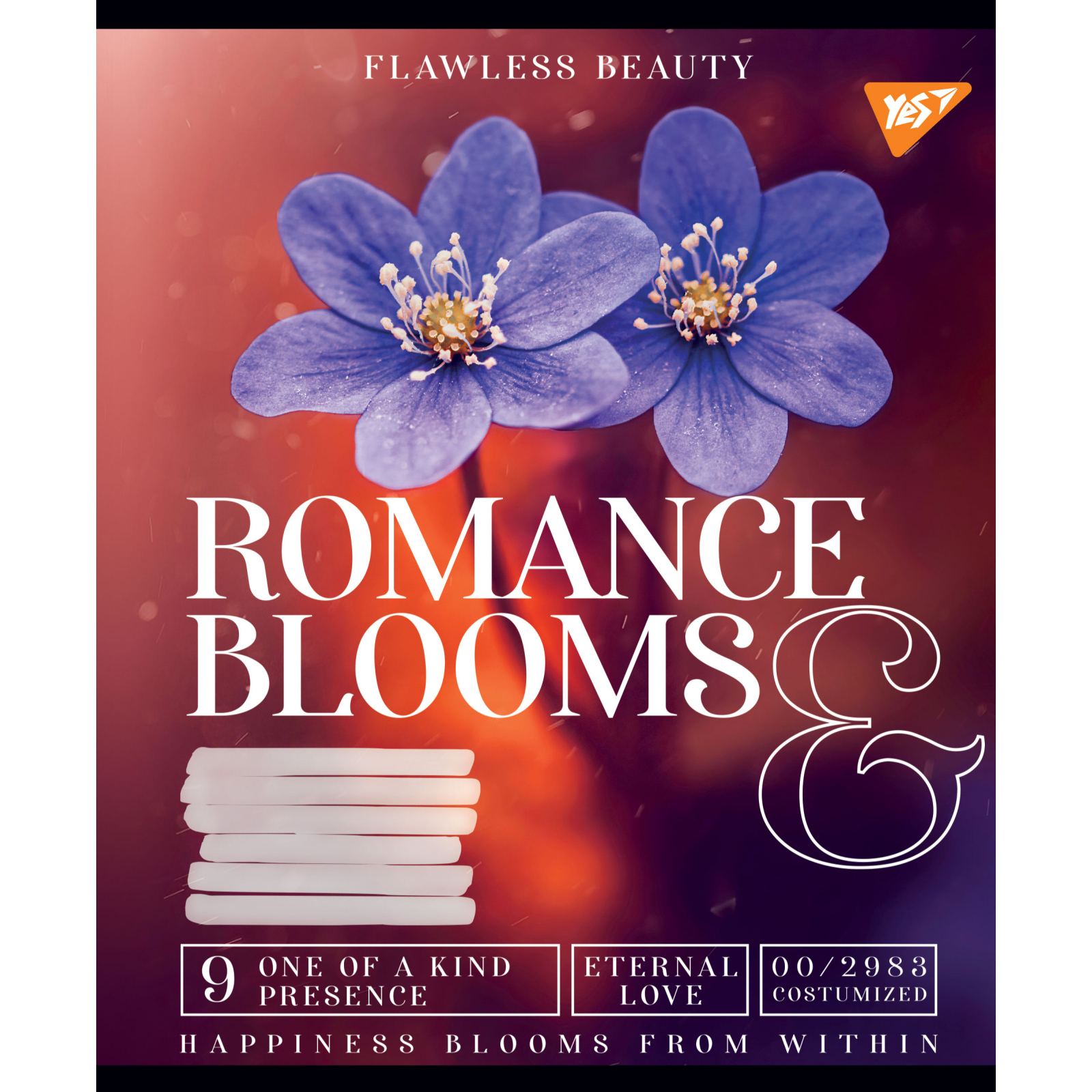 Зошит Yes А5 Romance blooms 48 аркушів, лінія (766460) зображення 4