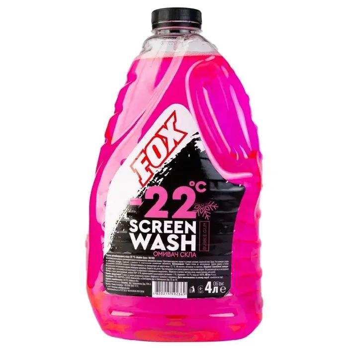 Омивач автомобільний Fox Bubble Gum -22 4л (FOX_59139)