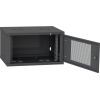 Шафа настінна Ipcom 6U, 600*450, перфоровані дверцята, RAL9005 (СН-6U-060х045-ДП-9005) зображення 3