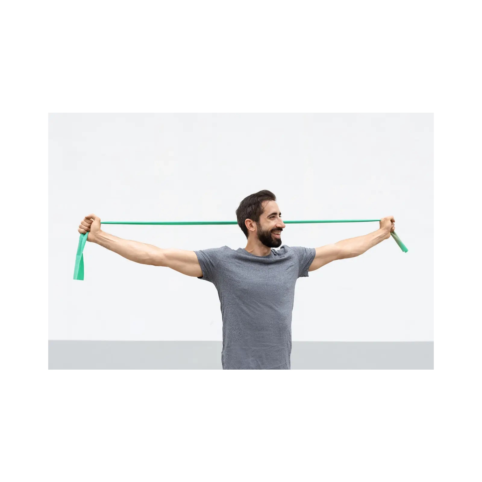 Эспандер U-Powex для фітнесу та реабілітації Fitness band 0.5мм 9.1 кг Green (UP_1007_Green) изображение 9