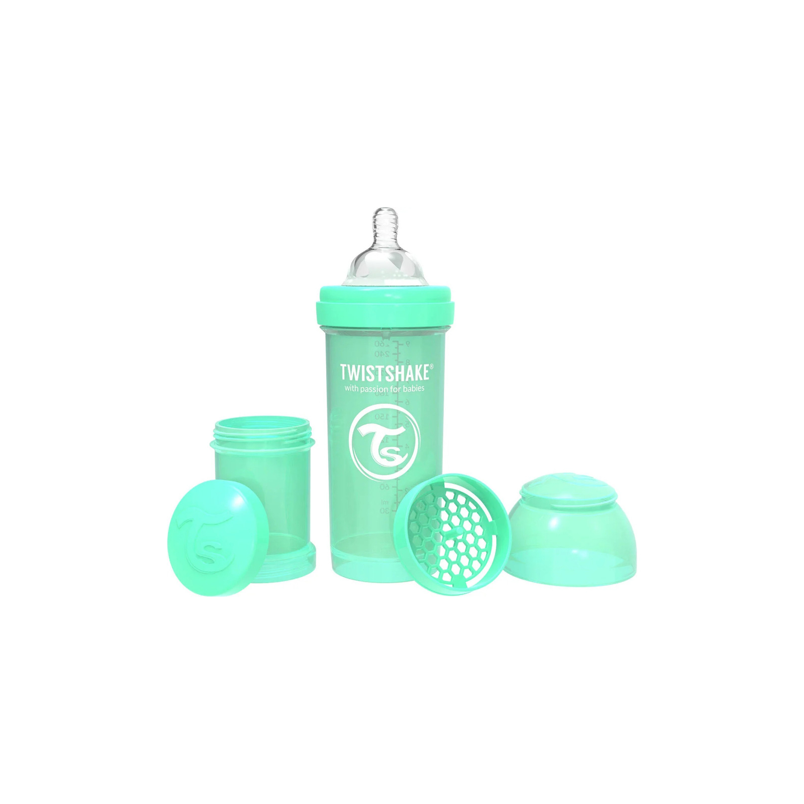 Набор для кормления новорожденных Twistshake Value Pack Blue из трех антиколиковых бутылочек 260 мл (78844) изображение 3