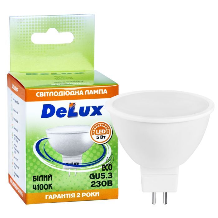 Лампочка Delux JCDR 5Вт 4100K 220В_GU5.3 (90020568) изображение 3