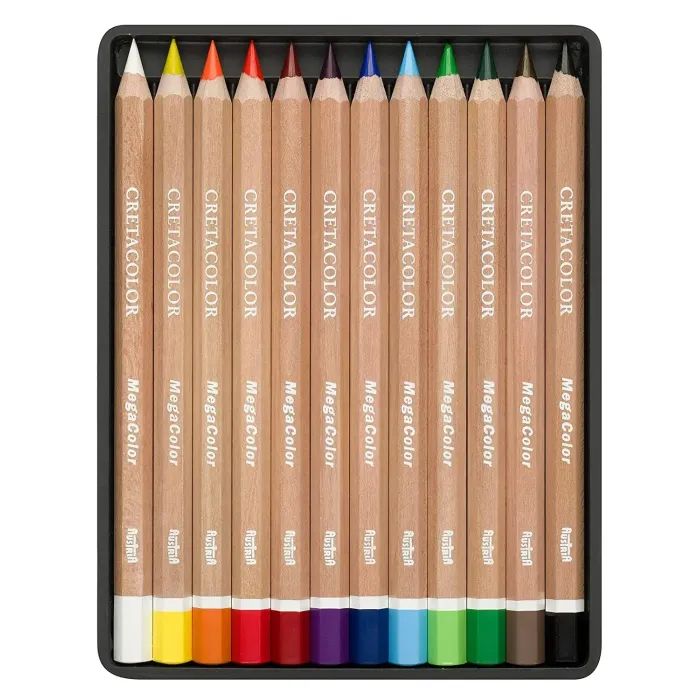 Карандаши цветные Cretacolor Megacolor, 12 кольорів (9014400290870) изображение 2