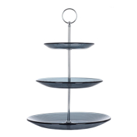 Фруктовница Viva Monaco Триярусна 25 / 20 / 15 см Чорна (S3020T/S3-Black) изображение 2