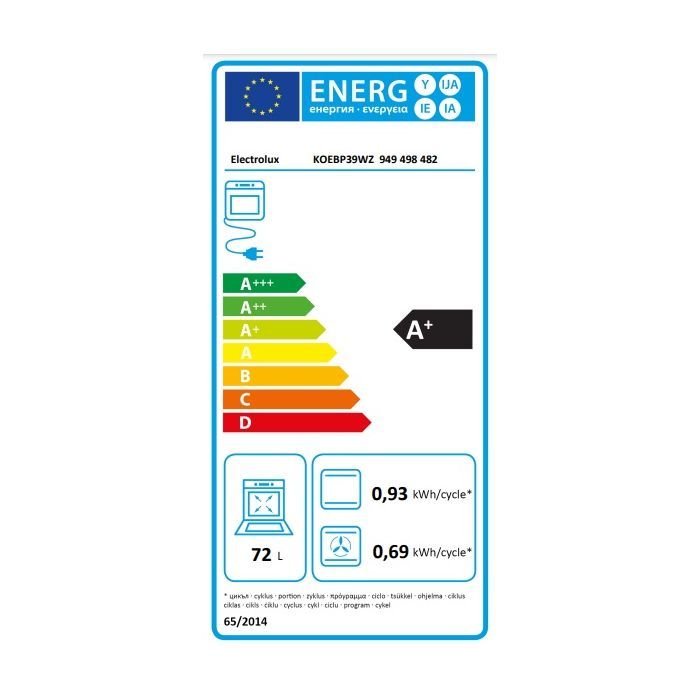 Духова шафа Electrolux KOEBP39WZ зображення 9