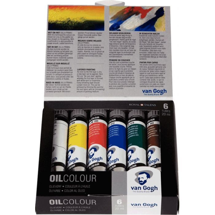 Масляные краски Royal Talens Van Gogh Starter set 6 цветов 20 мл (8712079231392) изображение 3