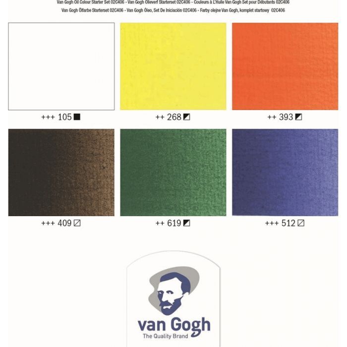 Масляные краски Royal Talens Van Gogh Starter set 6 цветов 20 мл (8712079231392) изображение 5