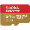 Карта памяти SanDisk 64GB microSD class 10 UHS-I U3 V30 Extreme (SDSQXAH-064G-GN6MN)