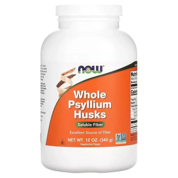 Травы Now Foods Цельная шелуха подорожника, Whole Psyllium Husk, 340 г (NOW-05980)
