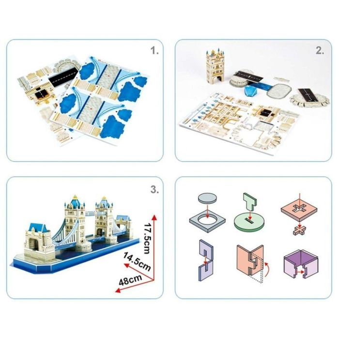 Пазл Cubic Fun 3D Тауерський Міст серія C (C238h) зображення 5
