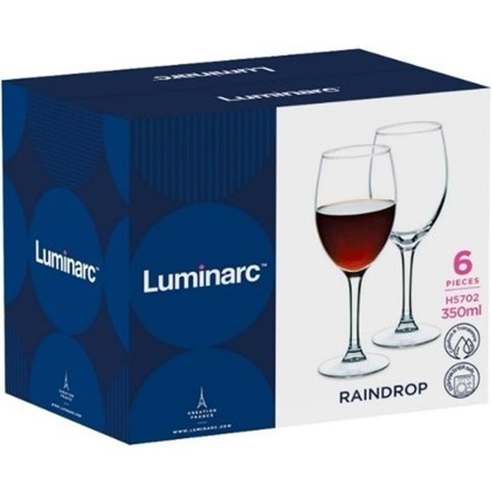 Набір келихів Luminarc Raindrop 350 мл 6 шт (H5702) зображення 2