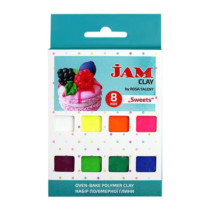 Пластика Jam Clay Rosa Talent Sweets 8 шт х 20 г (4823098521068)