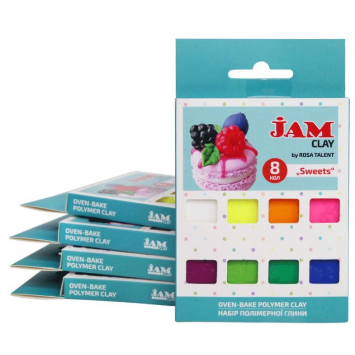 Пластика Jam Clay Rosa Talent Sweets 8 шт х 20 г (4823098521068) зображення 2