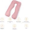 Подушка MirSon для вагітних і відпочинку Eco Line №8016 U-подібна Dusty Rose (2200006178415) зображення 12