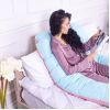Подушка MirSon для вагітних і відпочинку Eco Line №8016 U-подібна Dusty Rose (2200006178415) зображення 7