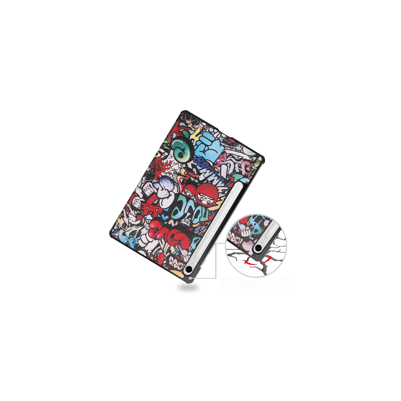 Чехол для планшета BeCover Smart Case Samsung Tab S9 (SM-X710/SM-X716)/S9 FE (SM-X510/SM-X516B) 11.0" Graffiti (710417) изображение 6