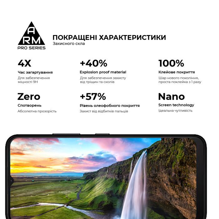 Скло захисне Armorstandart Pro Nokia C21 Black (ARM70431) зображення 5