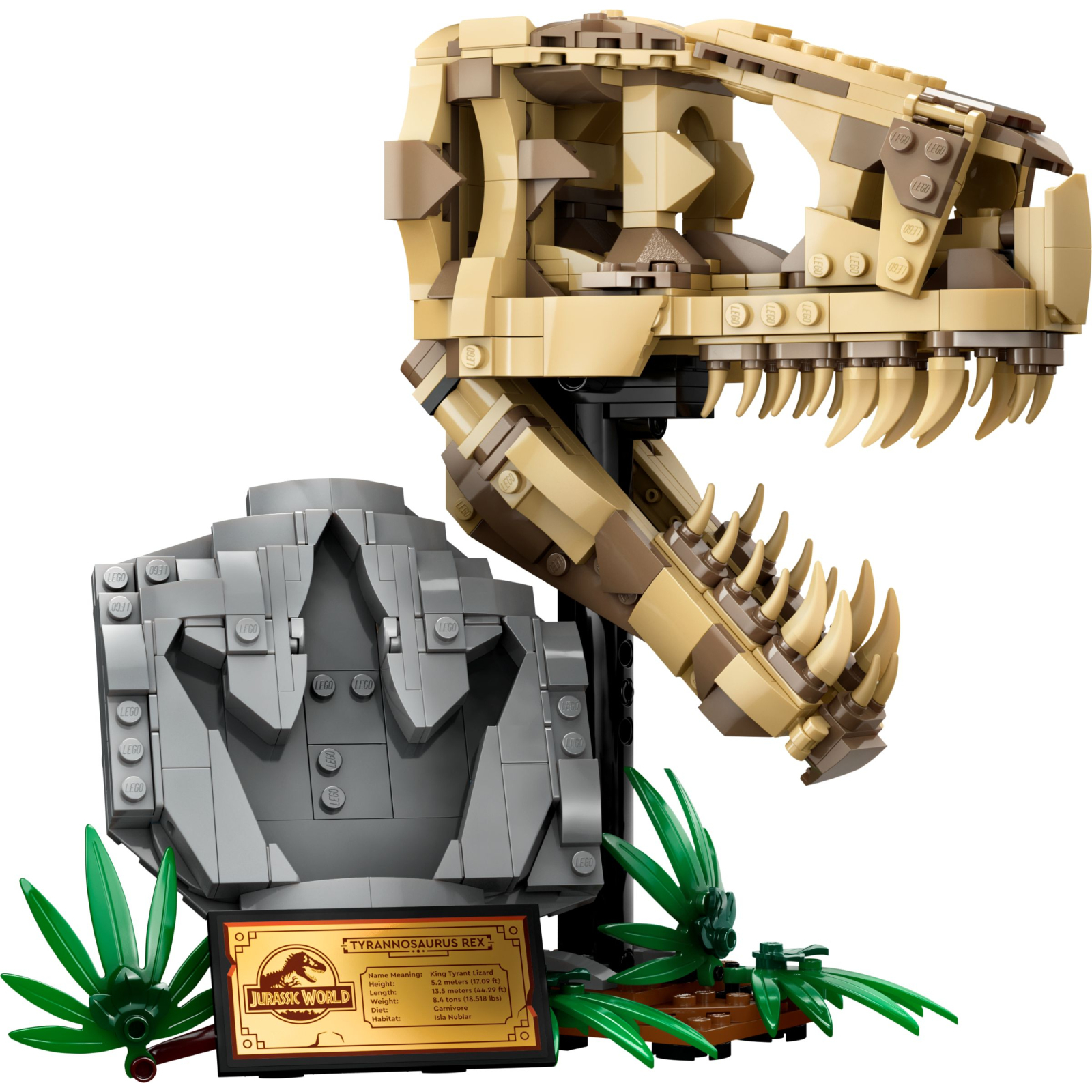 Конструктор LEGO Jurassic World Скамʼянілості динозаврів: череп тиранозавра 577 деталей (76964) зображення 2