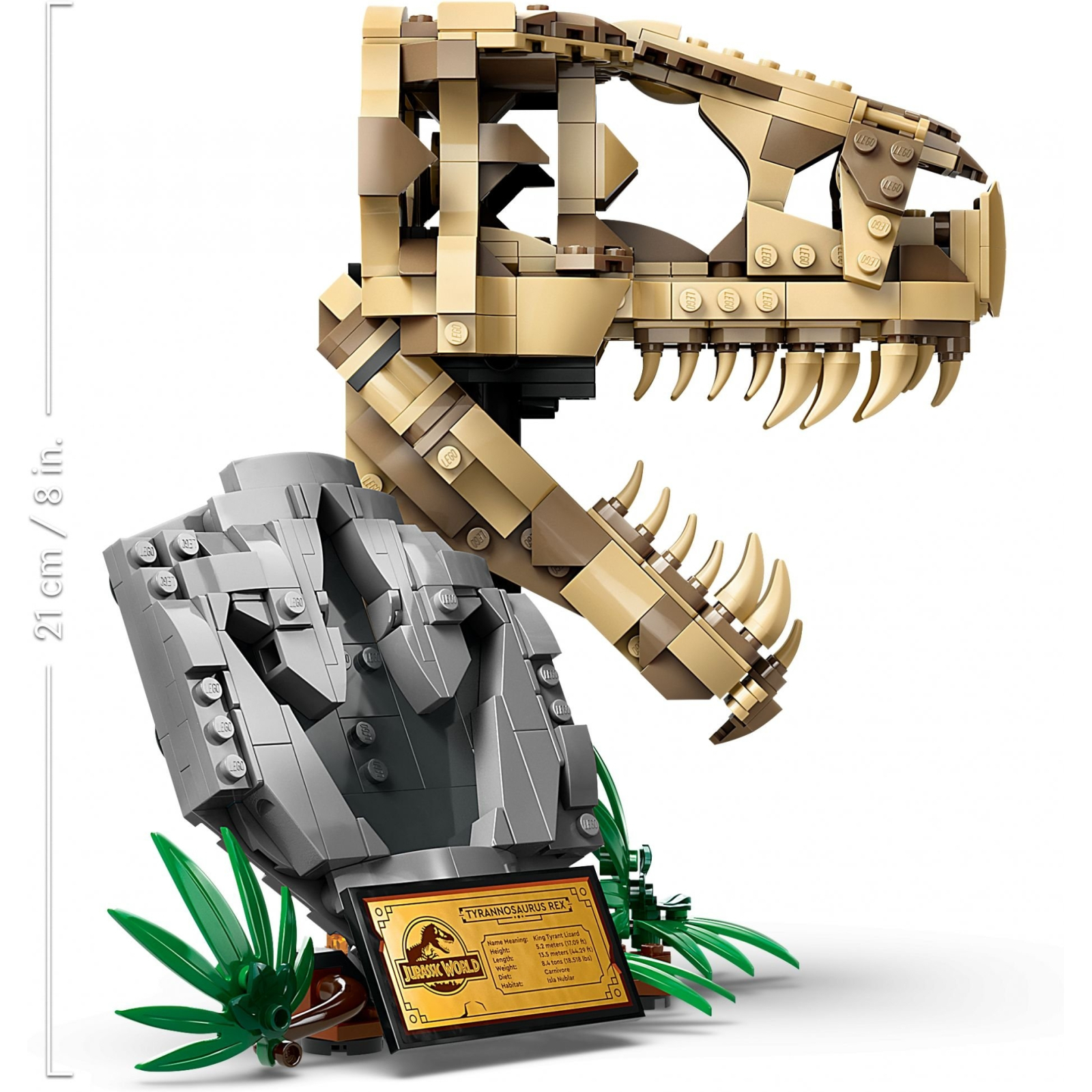 Конструктор LEGO Jurassic World Скамʼянілості динозаврів: череп тиранозавра 577 деталей (76964) зображення 5