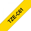 Лента для принтера этикеток UKRMARK B-Fc-TC61P-BK/YE, аналог TZeC61, флуорисцентна, 36 мм х 8 м, black on yellow (00786) изображение 3