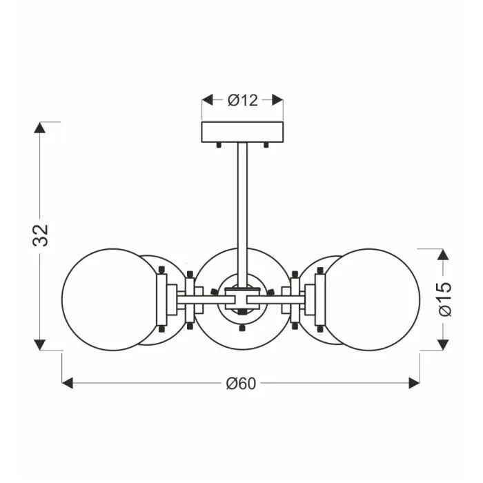 Люстра Candellux Lens (35-01306) изображение 3