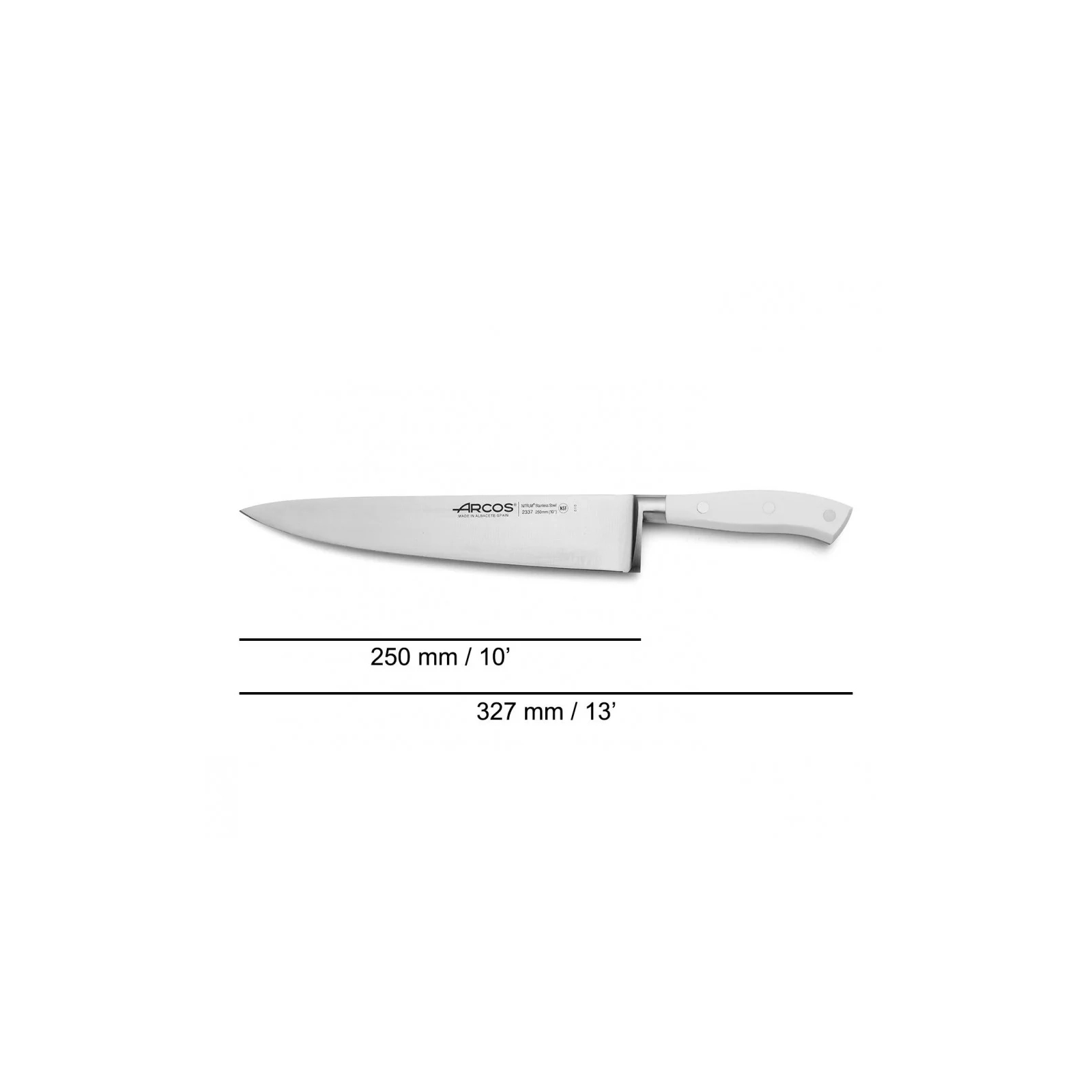 Кухонный нож Arcos Riviera поварський 250 мм White (233724) изображение 2