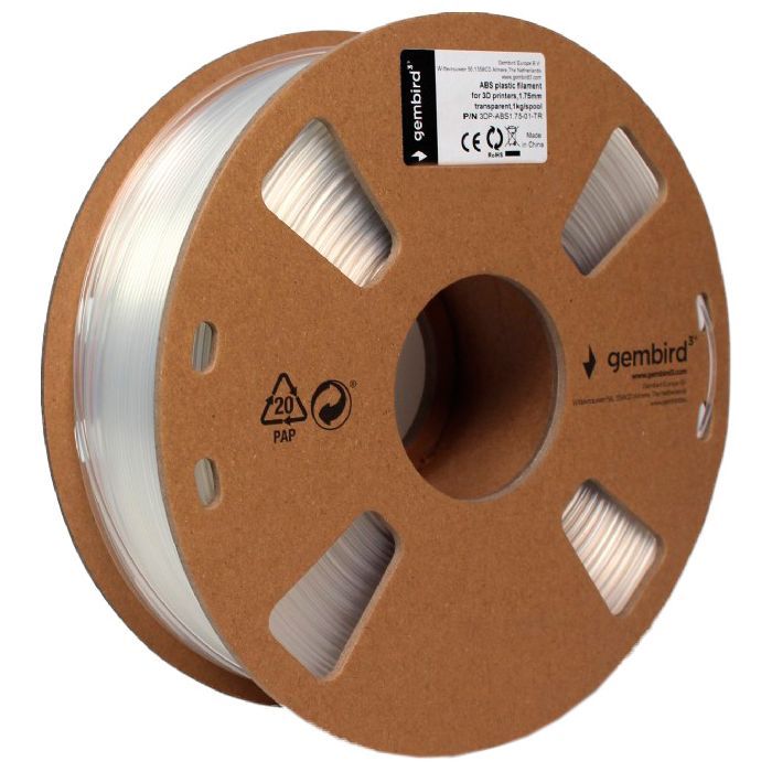 Пластик для 3D-принтера Gembird ABS, 1.75 мм, blue, 1 кг (3DP-ABS1.75-01-B) изображение 2