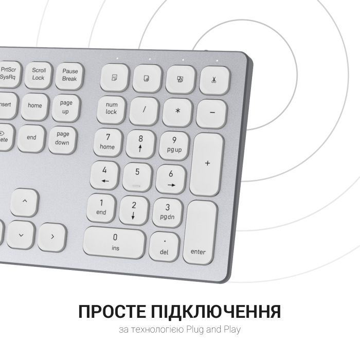 Клавиатура OfficePro SK1550 Wireless Black (SK1550B) изображение 10