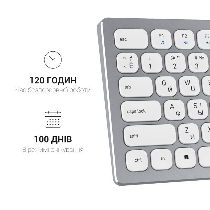 Клавиатура OfficePro SK1550 Wireless Black (SK1550B) изображение 12