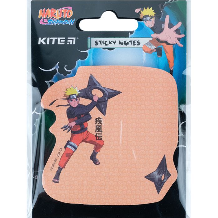 Папір для нотаток Kite з клейким шаром Naruto 70х70 мм, 50 аркушів (NR23-298-3) зображення 2