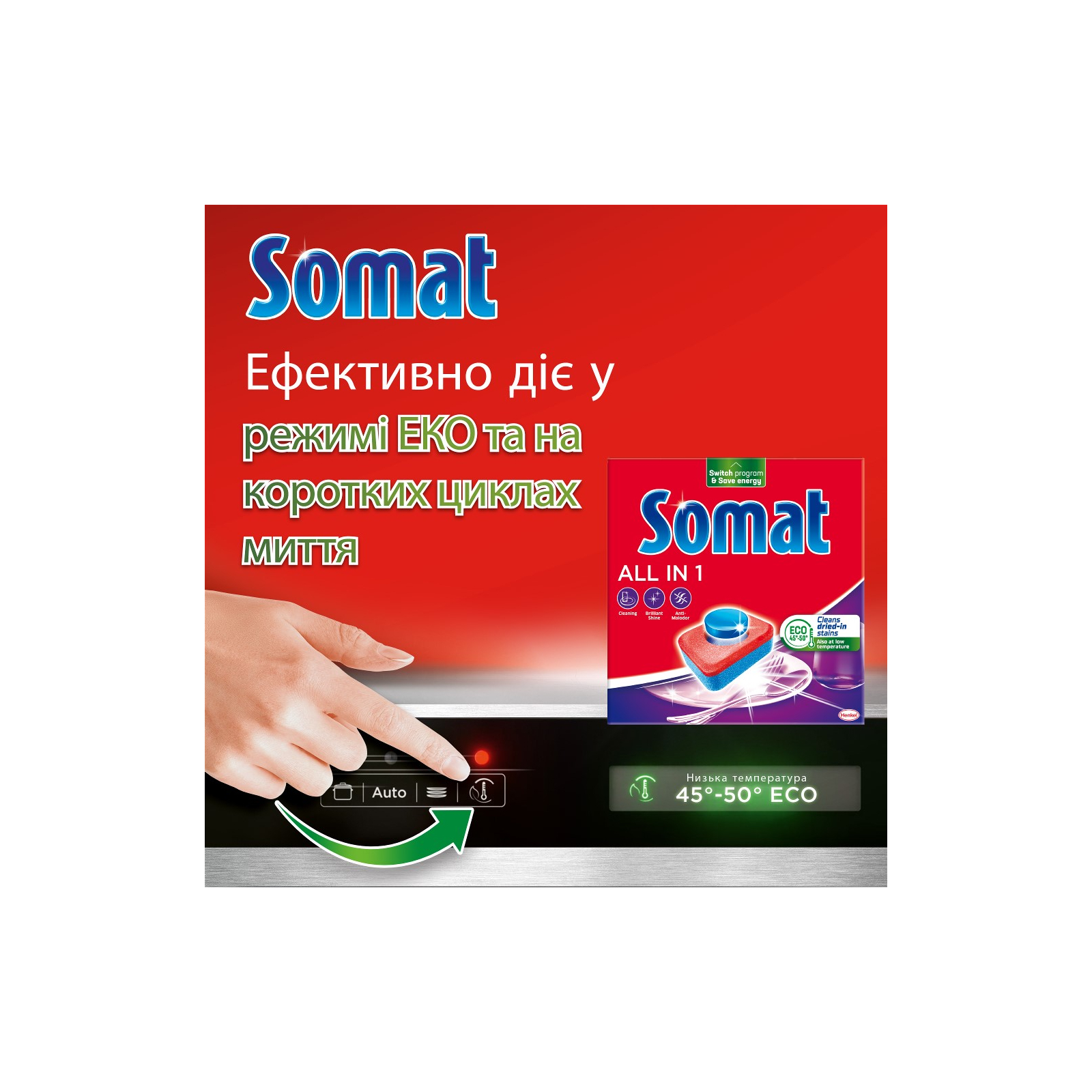 Таблетки для посудомоечных машин Somat All in 1 110 шт. (9000101577044) изображение 6