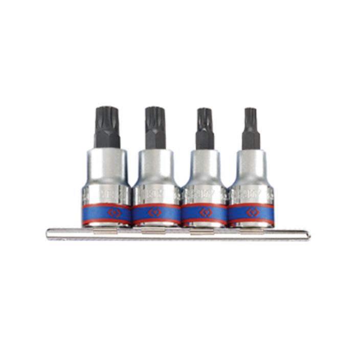 Набор головок KING TONY Spline 1/2" М6; М8; М10; М12 (4126PR)