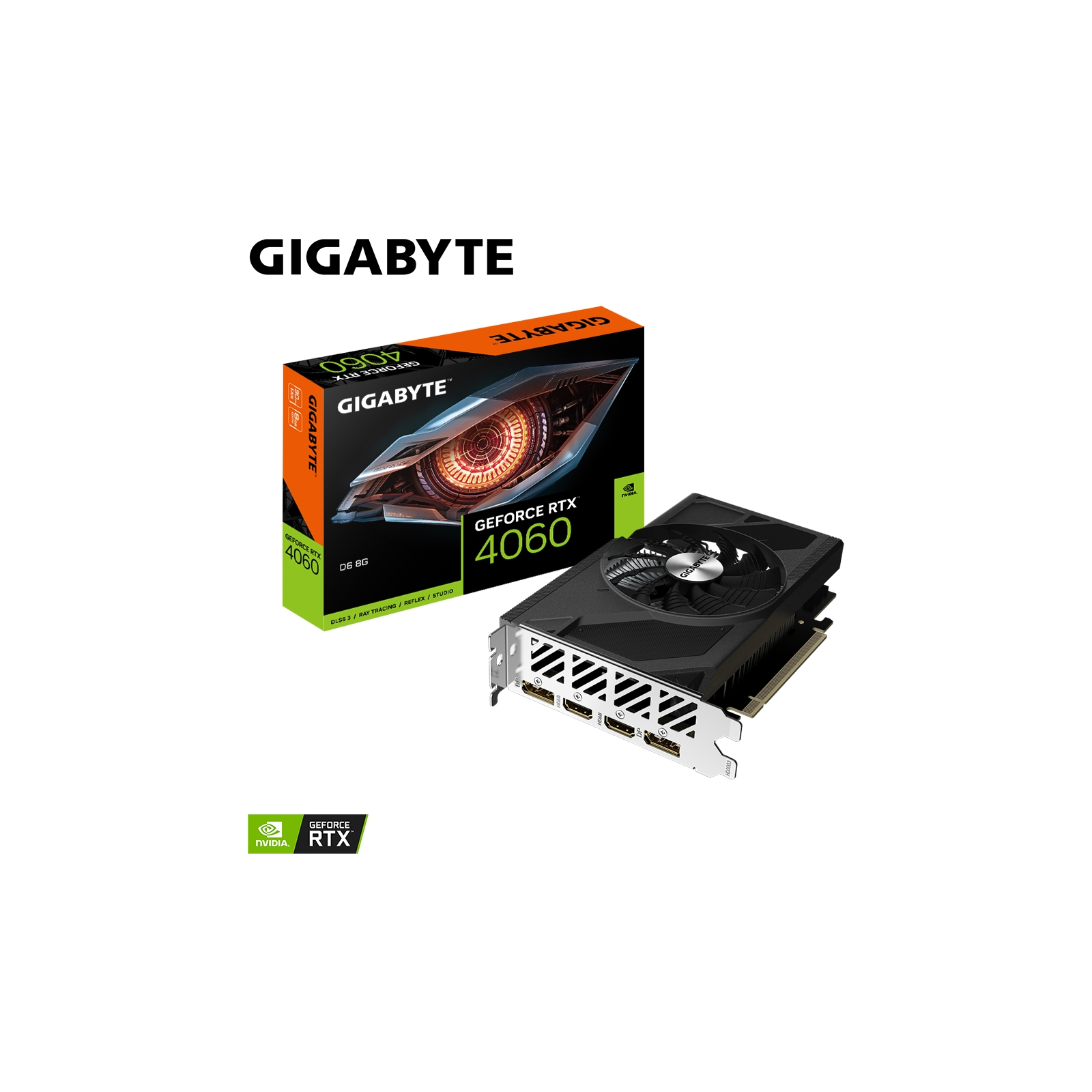 Відеокарта GIGABYTE GeForce RTX4060 8Gb (GV-N4060D6-8GD) зображення 7