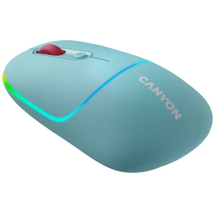 Мышка Canyon MW-22 Dual Band RGB Wireless Pearl Rose (CNS-CMSW22PR)