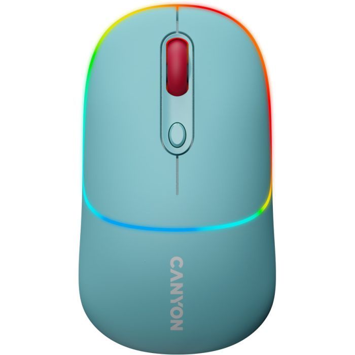 Мышка Canyon MW-22 Dual Band RGB Wireless Pearl Rose (CNS-CMSW22PR) изображение 2