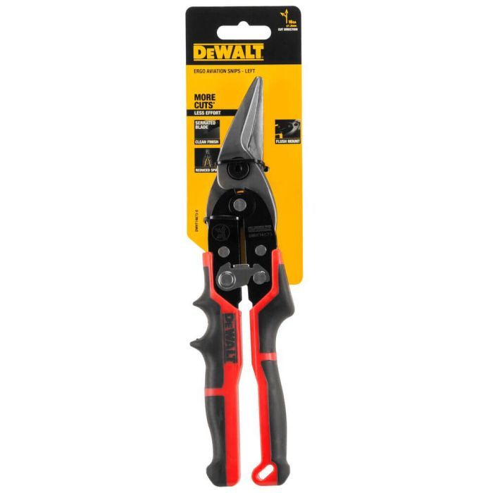 Ножницы по металлу DeWALT ERGO Aviation левые, L=250мм (DWHT14673-0) изображение 4