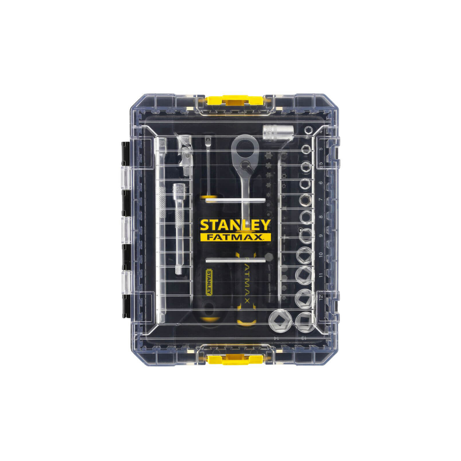 Набір інструментів Stanley FatMax Maxi Drive торцевих 1/4", шестигранний, 48 шт., кейс (FMMT98101-0) зображення 6