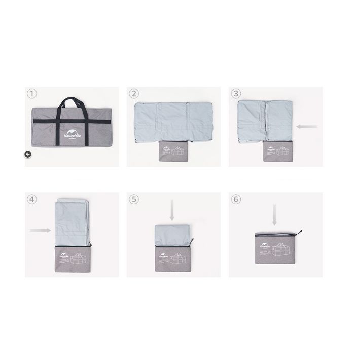 Дорожня сумка Naturehike NH17S021-L 100 л темно-сірий (6927595724903) зображення 5