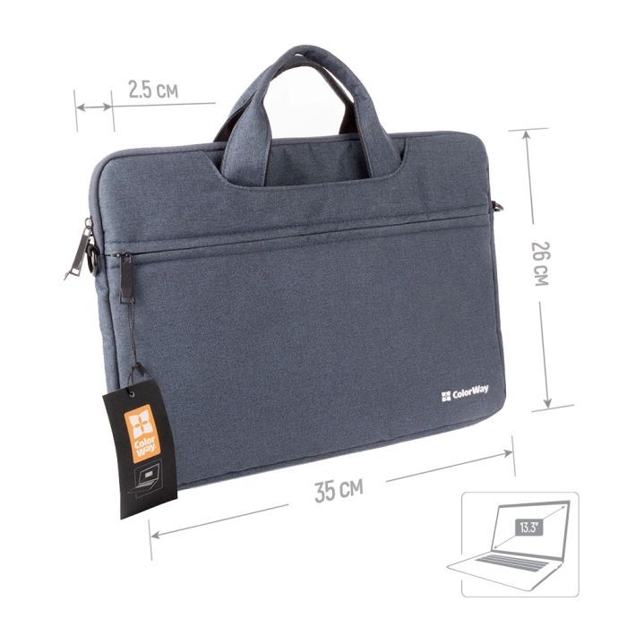 Сумка для ноутбука ColorWay 13.3" Casual Navy (CW-LBC133-NV) изображение 5