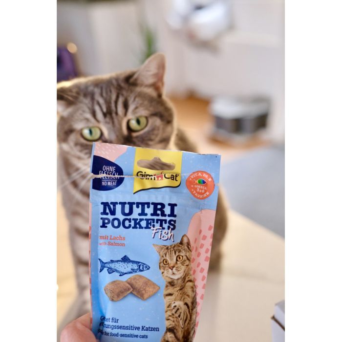 Ласощі для котів GimCat Nutri Pockets Fish Лосось 60 г (4002064419626) зображення 6