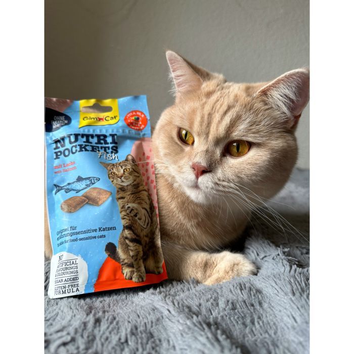 Ласощі для котів GimCat Nutri Pockets Fish Лосось 60 г (4002064419626) зображення 7