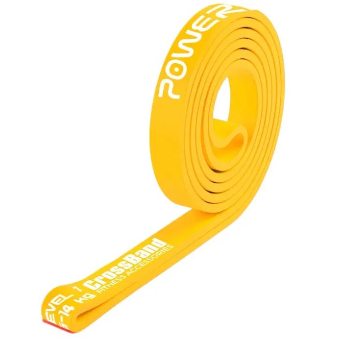 Эспандер PowerPlay -петля для фітнесу і кроссфіту Жовта (PP_4115_Yellow_(5-14 kg))