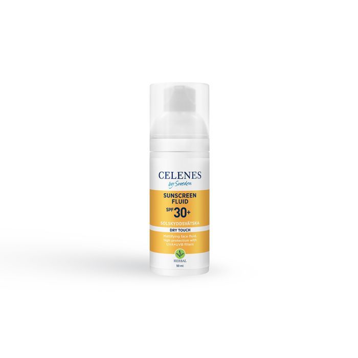 Средство от загара Celenes Sunscreen Dry Touch Fluid SPF30+ Солнцезащитный флюид 50 мл (7350104249635)