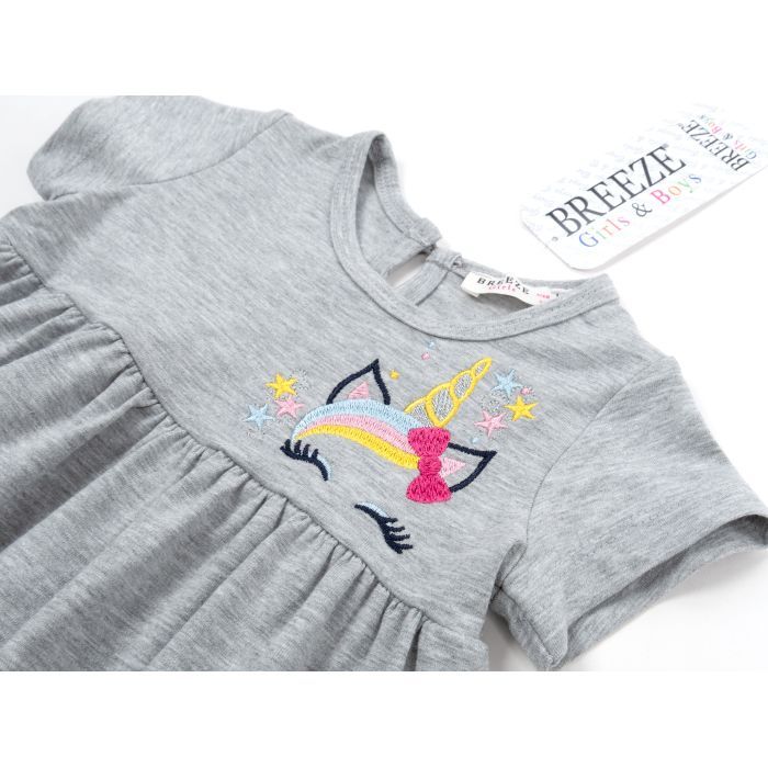 Плаття дитяче Breeze з єдинорогом (16991-104G-gray) зображення 3