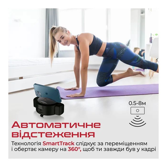Веб-камера Promate Vision-HD Black (vision-hd.black) зображення 3