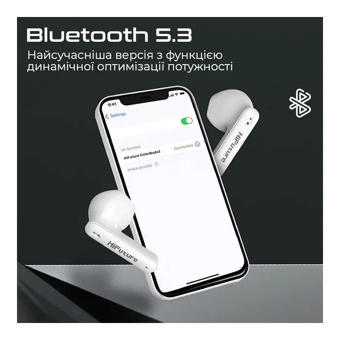 Навушники HiFuture ColorBuds2 Black (colorbuds2.black) зображення 2