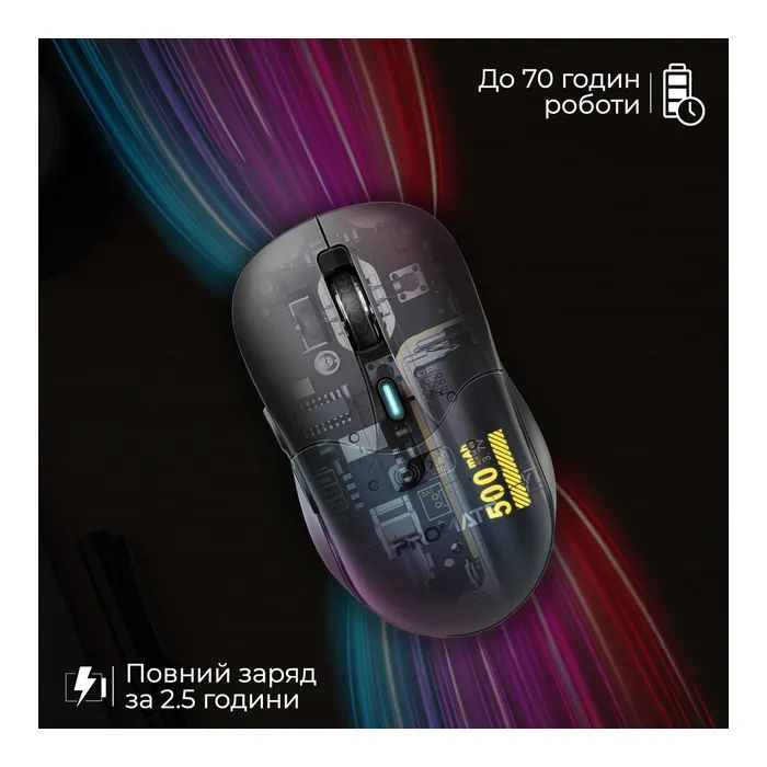 Мышка Promate Samo Wireless/Bluetooth White (samo.white) изображение 7
